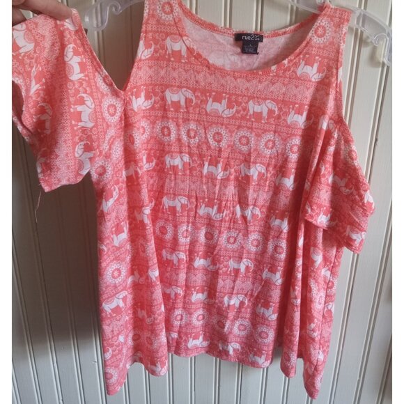 Rue21 Elephant Graphic Tank Top Sleeveless Boho Festival Casual Women’s Size L - Picture 2 of 7